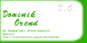 dominik orend business card